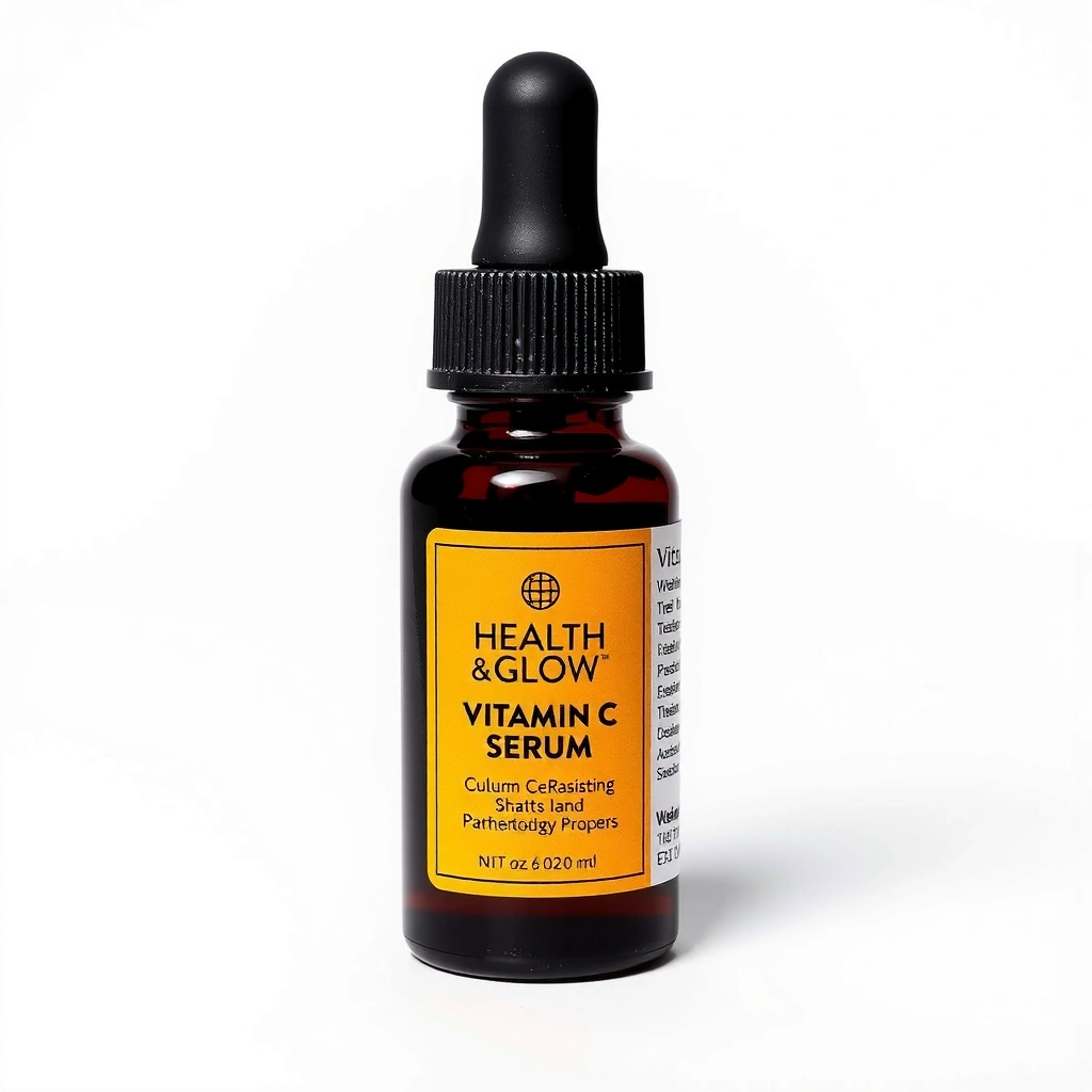 Healthglowessentialscz & Glow Vitamin C Serum bottle